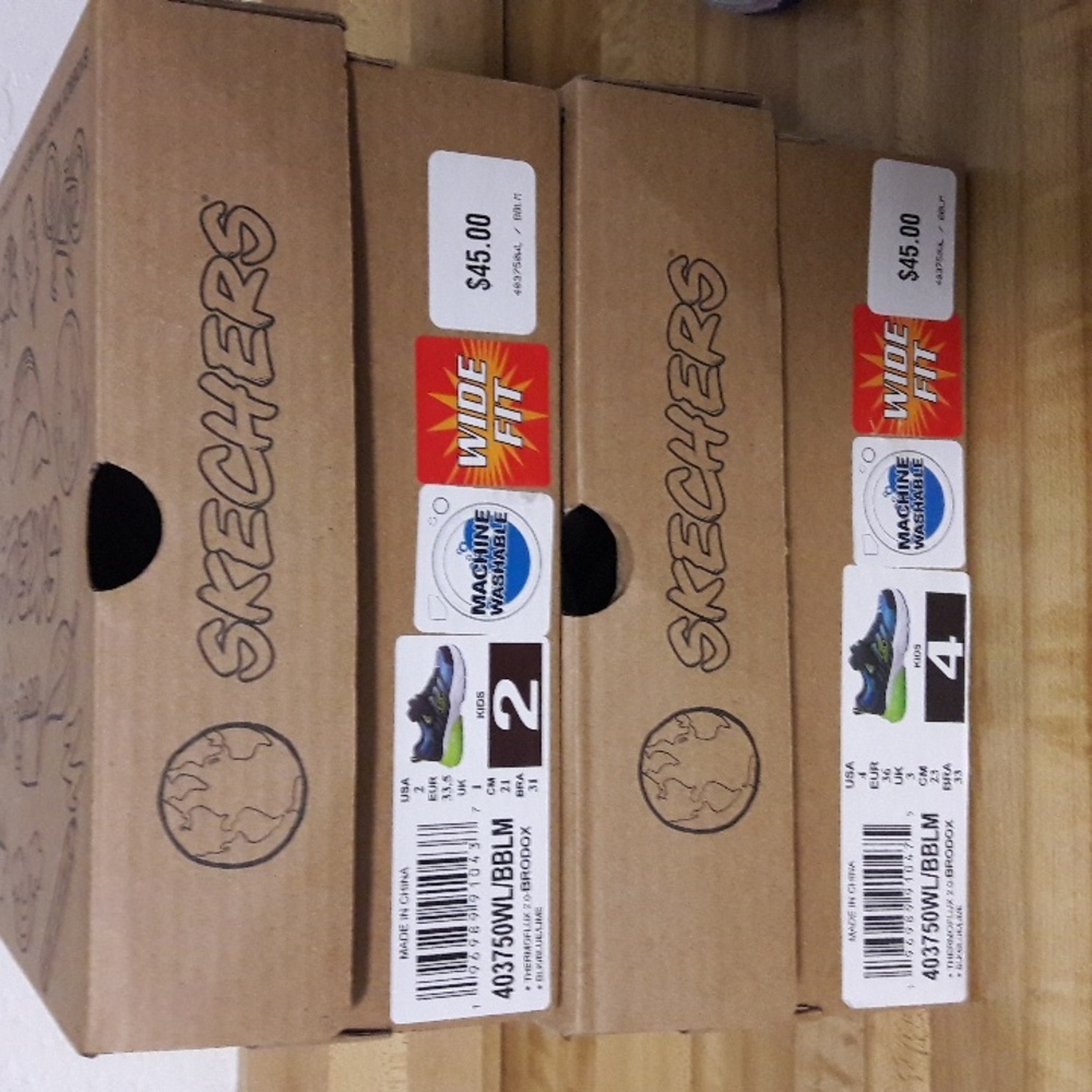NWT Skechers" Thermoflux 2.0 BRODOX Size 2 Little Boy & 4 Big Boy - Picture 6 of 6